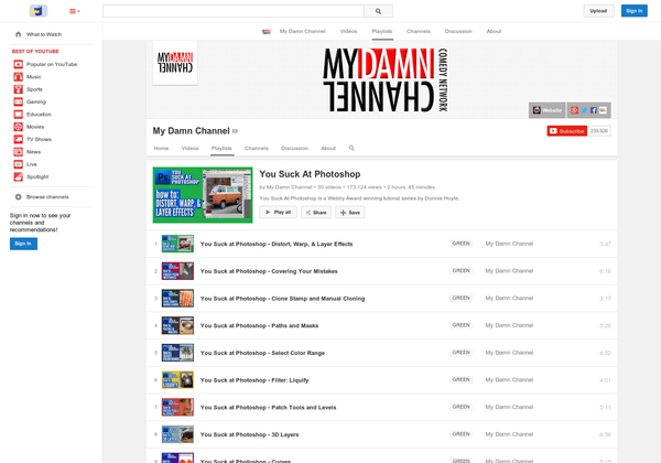 you suck at photoshop